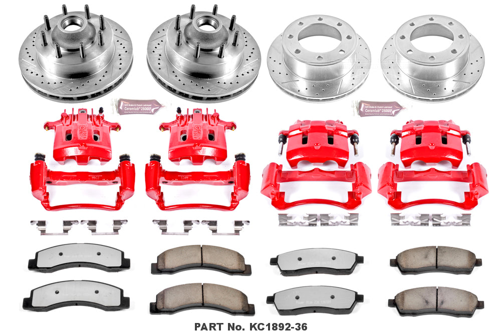 KC1892-36 Powerstop Z36 1-Click Kit W/Caliper