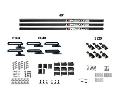 Exposed Rack 8-00-6672-BK Roof Rack Kit