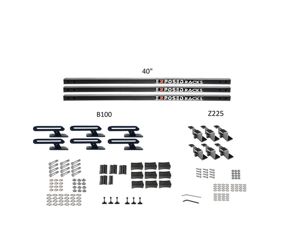Exposed Rack 8-00-7661-BK Roof Rack Kit