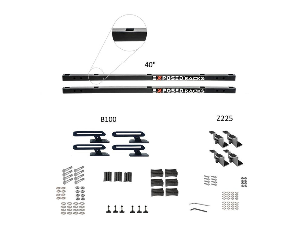 Exposed Rack 8-00-7760-BK Roof Rack Kit