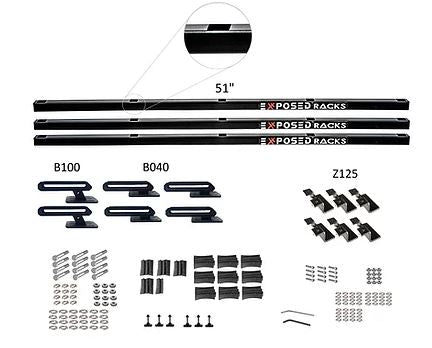 Exposed Rack 8-00-6777-BK Roof Rack Kit