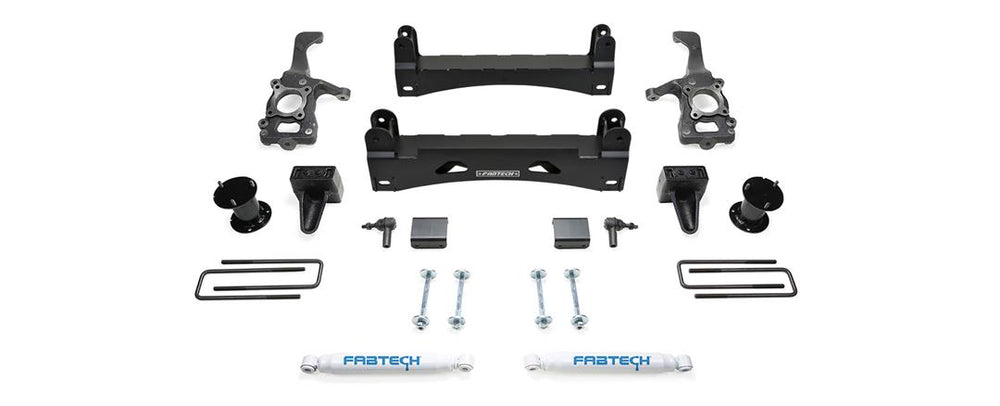 K2247 Fabtech 6'Basic Perf Shks 15-17 F150 2Wd