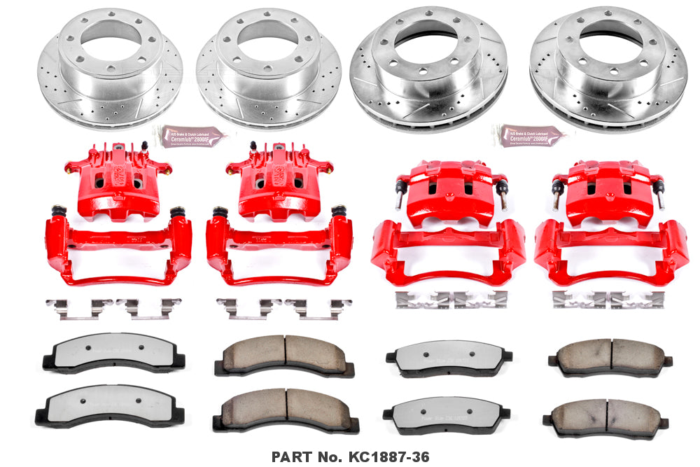 KC1887-36 Powerstop Z36 1-Click Kit W/Caliper