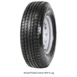 Mounted black tire on rim showcasing Taskmaster ST225 75R15 10 Ply for your vehicle