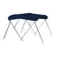 Navy blue boat canopy with metal frame for 5475U W Boot Sunbrella Bow 5475U
