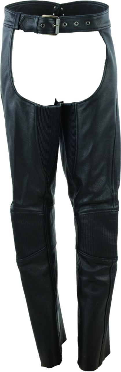River Road Sierra Leather Chaps Black Womens - XL - 094452