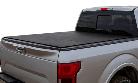 Access LOMAX Folding Hard Cover 17 + Ford Super Duty F-250/F-350/F-450 6ft 8in Box Black Urethane