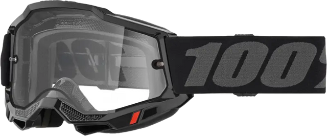 Accuri 2 Enduro Moto Goggle Black Clear Lens - Powersports