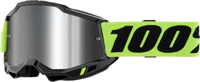 Accuri 2 Goggle Neon Yellow Mirror Silver Lens - Powersports