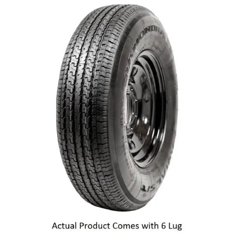 ADB15R45BMDM Taskmaster St205/75R15 8 Ply Diamondback tire on 15" rim for enhanced performance, durability, and reliable traction.