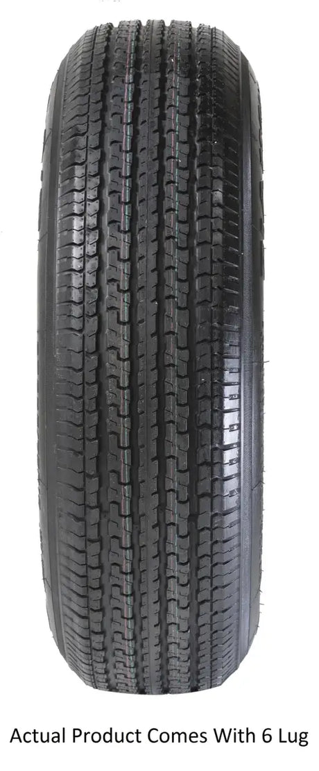 Black tire with tread for adb225r645smem Taskmaster St225 75R15 10 Ply wheel