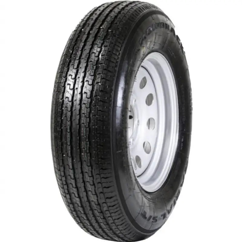 Mounted trailer tire ADB225R6SMEM Taskmaster ST225/75R15 10 Ply for durability