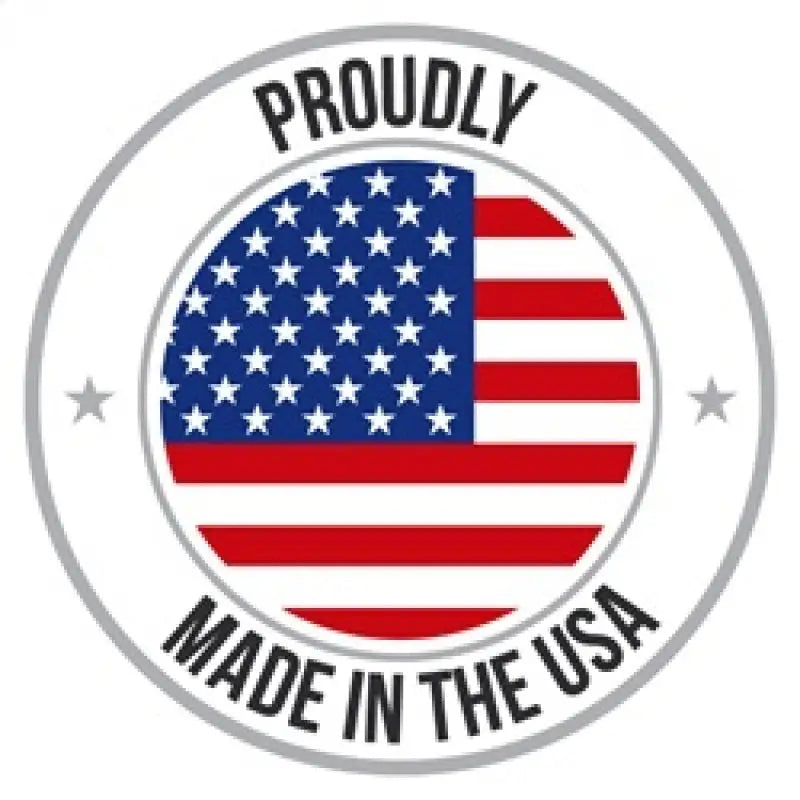 Proudly Made in the USA seal on Addictive Desert Designs Hammer Stealth Fighter rear bumper
