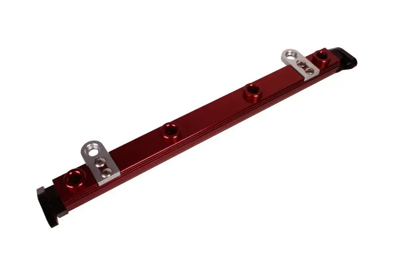 Red anodized billet fuel rail from Aeromotive 03-07 Evo Fuel Rail Kit