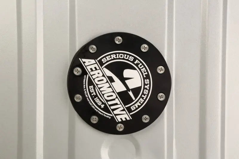 Black circular fuel system component for Aeromotive Stealth Gen 2 Fuel Tank fuel delivery