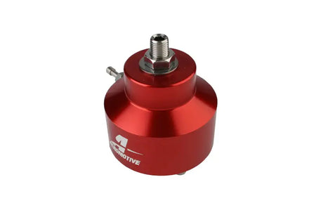 Aeromotive 86-93 Ford 5.0 Billet Adjustable Regulator, red anodized finish, 1/8' NPT gauge port.
