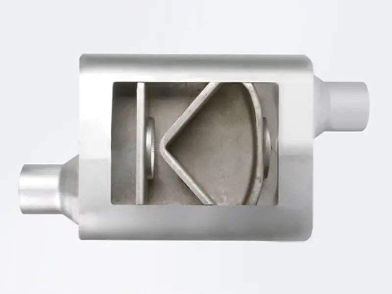 aFe Scorpion Replacement Alum Steel Muffler 2-1/2in In/Out Baffled Offset/Offset 13inL x10inW x4inH - Truck & Automotive