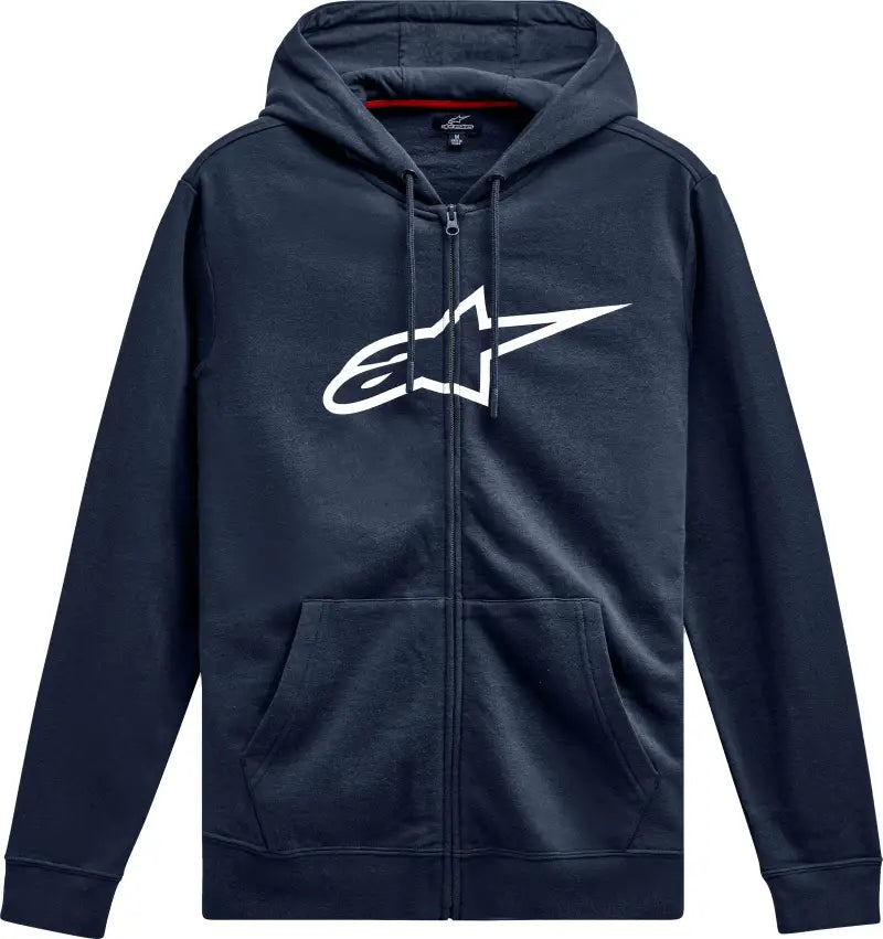 Ageless Zip Hoodie V3 Navy/White Md - ALPINESTARS