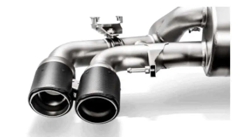 Akrapovic Akrapovic 18+ BMW M5 (F90) Evolution Tail Pipe Set (Carbon) w/ Red/White Akraprovic Logo