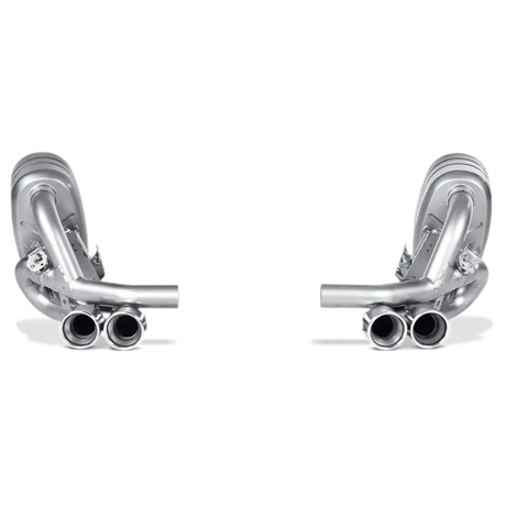Dual chrome slip-on line exhaust for Carrera Cabriolet Porsche 911 997 DFI GTS