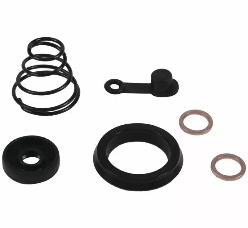 Assorted black and copper-colored clutch slave cylinder parts for All Balls 18-6039 Kit