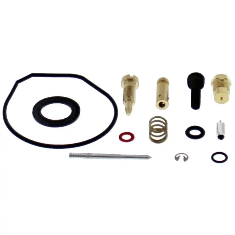 All Balls 26-10027 carburetor rebuild kit with gaskets, jets, and O-rings for rebuild