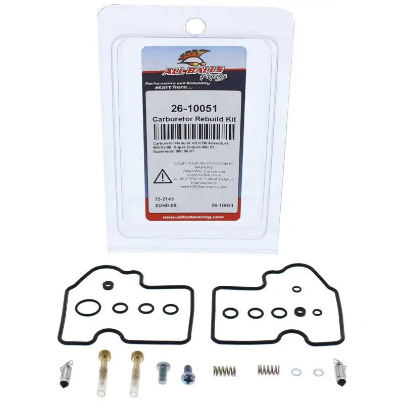 All Balls 26-10051 Carburetor Rebuild Kit