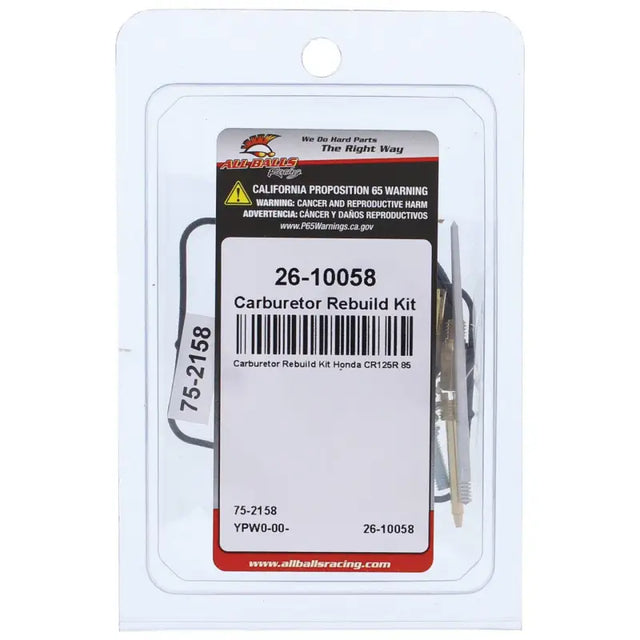 All Balls 26-10058 Carburetor Rebuild Kit