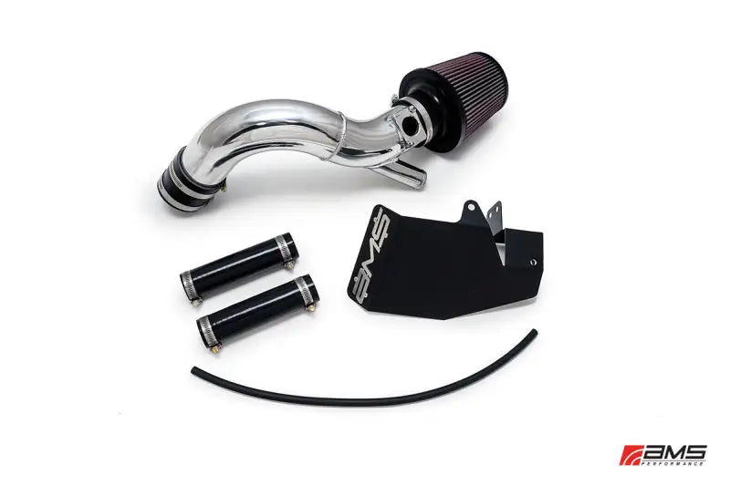 AMS Performance 08-15 Mitsubishi EVO X Replacement Intake Pipe w/MAF Housing & Bungs - Black - Truck Automotive