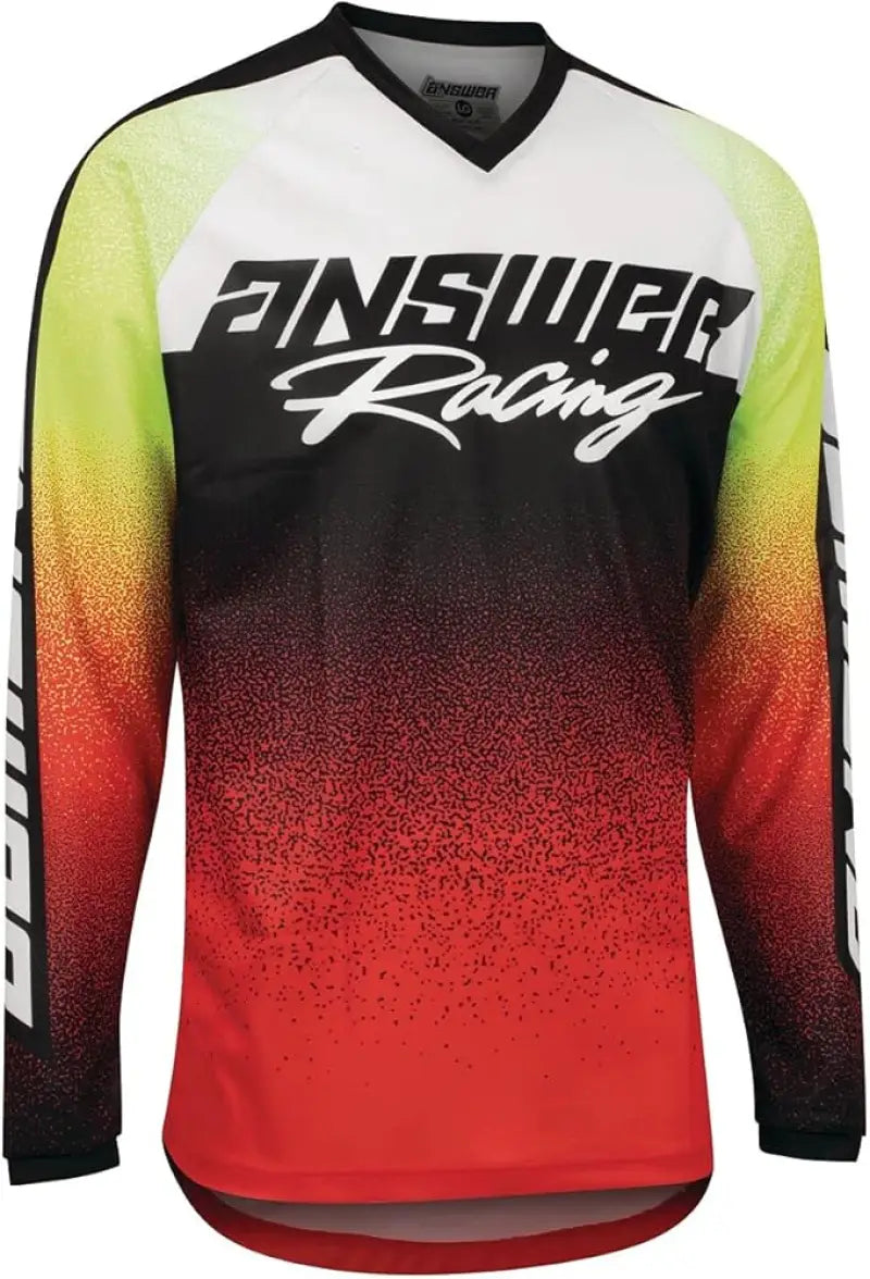 Answer 22 Syncron Prism Jersey Red/Hyper Acid Youth - XL - 446409 - Misc Powersports