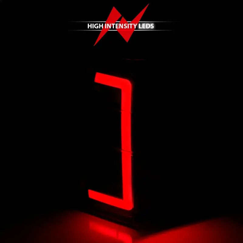 Red LED illuminated computer case with black housing and light bar for Ford Expedition