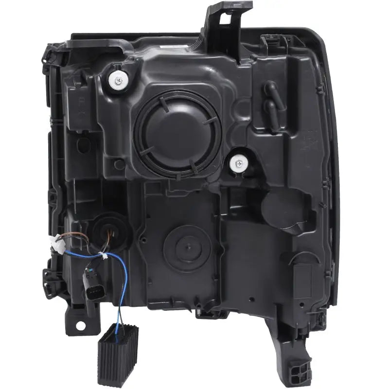 ANZO 16 + Chevy Silverado 1500 Projector Headlights Plank Style Chrome w/Amber/Sequential Turn Signal - Truck &