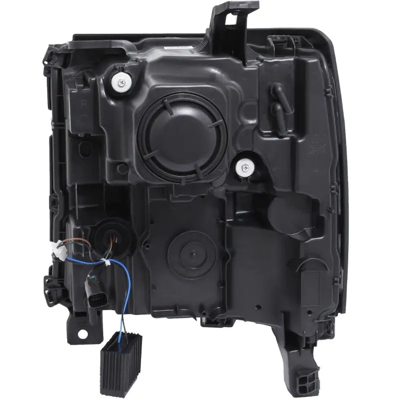 ANZO 16 + Chevy Silverado 1500 Projector Headlights Plank Style Chrome w/Amber/Sequential Turn Signal - Truck &