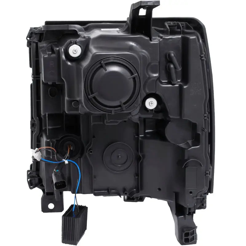 ANZO 16 + Chevy Silverado 1500 Projector Headlights Plank Style Chrome w/Amber/Sequential Turn Signal - Truck &