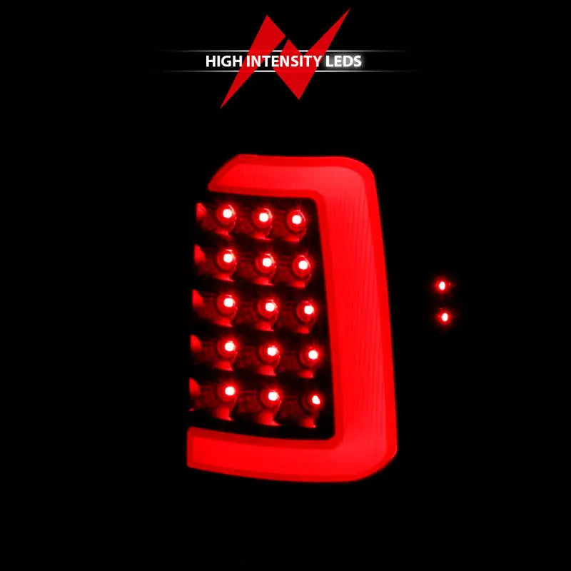Red high-intensity LED tail light for Dodge Dakota LED taillights black housing pair