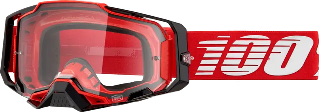 Armega Goggle Red Clear Lens - Powersports