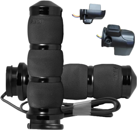 AVON AIR-91-F24-HT Air Cushion Heated Chrome Twist Grip - AVON