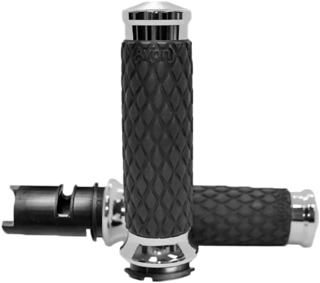 AVON Diamond Contour Chrome Twist Grip - DIA-60-CH-F24 - AVON