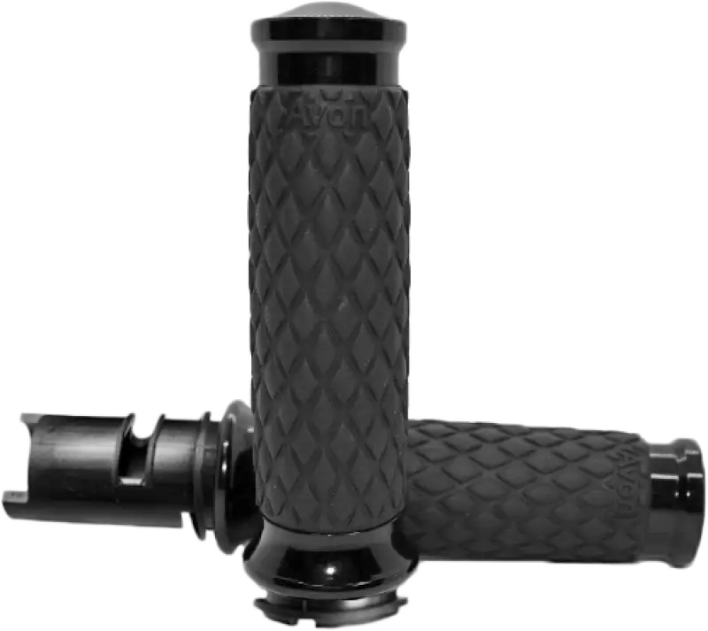 AVON Diamond Contour Black Twist Grip DIA-65-ANO-F24 - AVON
