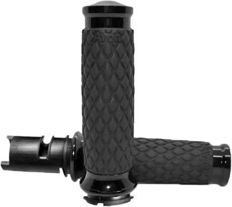 AVON Diamond Contour Black Twist Grip DIA-65-ANO-F24 - AVON