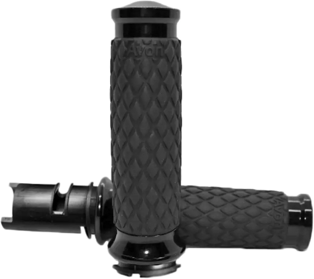 AVON Diamond Contour Black Twist Grip DIA-65-ANO-F24 - AVON