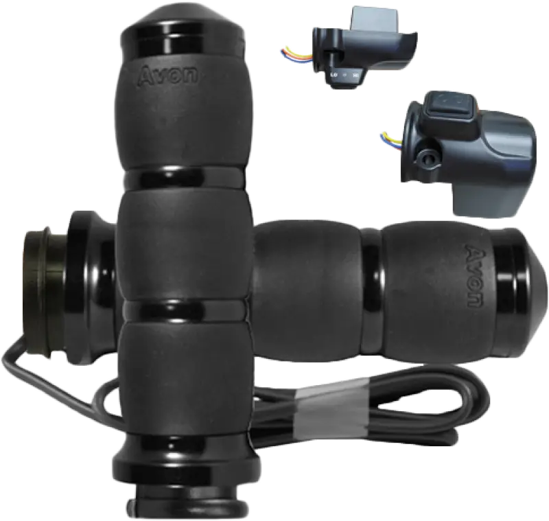 AVON Velvet Air Heated Black Twist Grip AIR-96-F24-HT - AVON