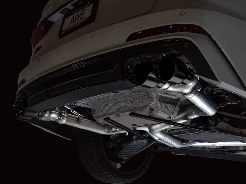 AWE Tuning 19-23 Audi C8 S6/S7 2.9T V6 AWD track edition exhaust with black tips