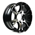 AX02550545BMFL Taskmaster Aluminum - 15X5 5X4.5 Black Machine - Trailer Wheel