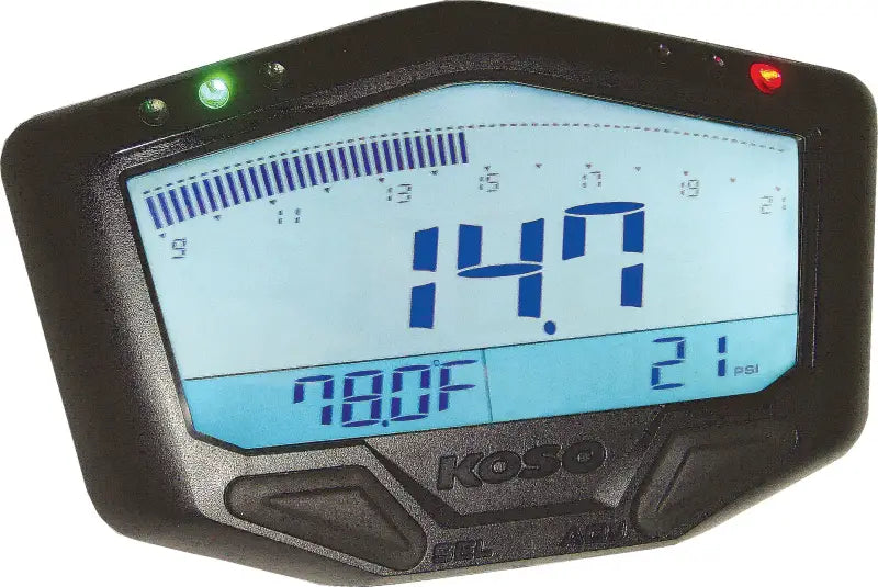 Digital display boost gauge with air fuel ratio indicator lights for BA029001 X 2