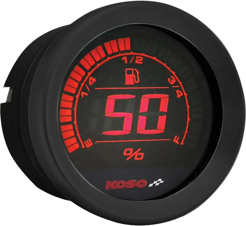 BA050907 Hd 02 Series Gauge Kit Black Bezel Oil Temp - Digital Harley Cluster