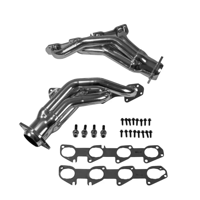 Chrome shorty tuned length exhaust headers with gaskets and bolts for Dodge Hemi 6.1L