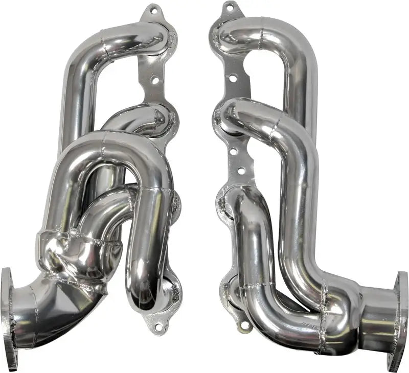 BBK shorty tuned length exhaust headers for Camaro LS3 with polished stainless manifold