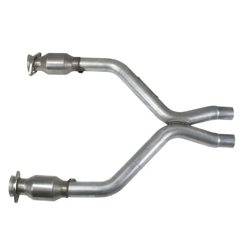 BBK 11-14 Mustang 3.7 V6 Short Mid X Pipe With Catalytic Converters 2-1/2 For BBK Long Tube Headers - 1461