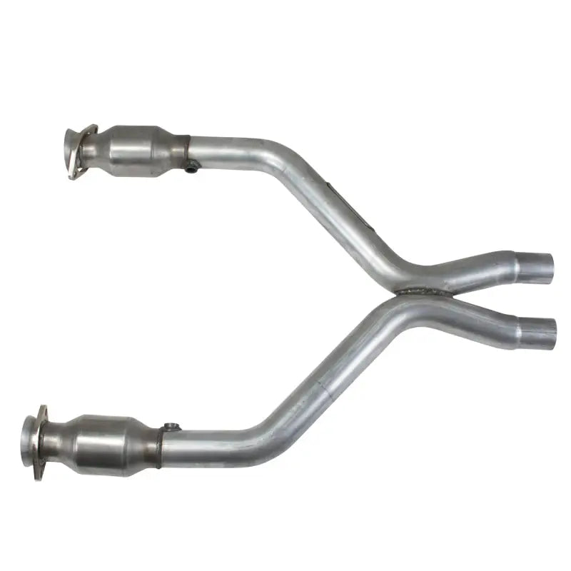 BBK 11-14 Mustang 3.7 V6 Short Mid X Pipe With Catalytic Converters 2-1/2 For BBK Long Tube Headers - 1461
